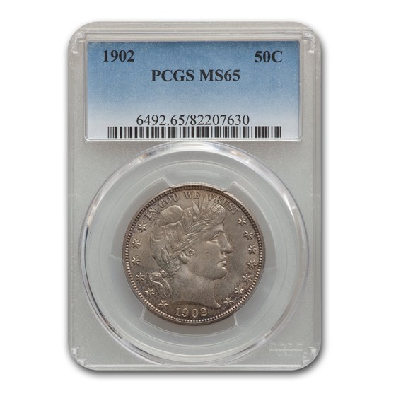 1902 Barber Half Dollar MS-65 PCGS 1902 Barber Half Dollar MS-65 PCGS